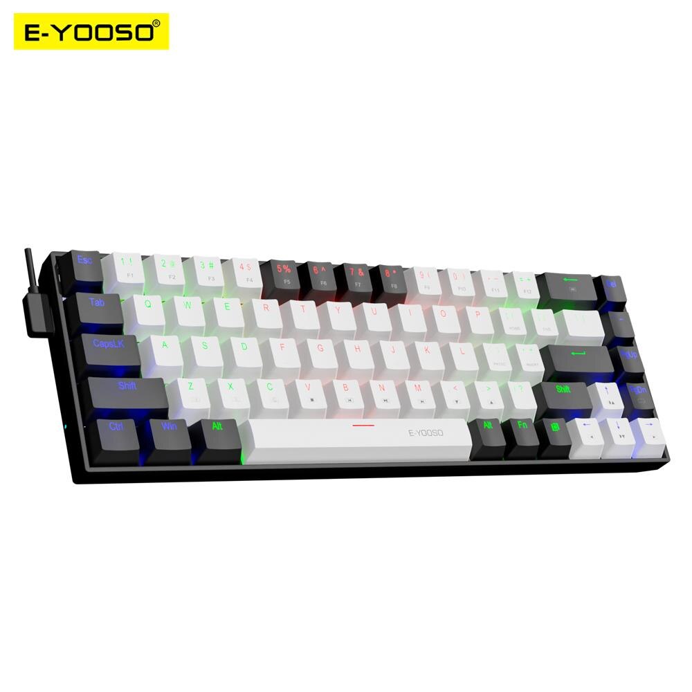 Gaming Keyboard E Yooso - E-YOOO-Mini Slim Teclado Mecânico para Jogos