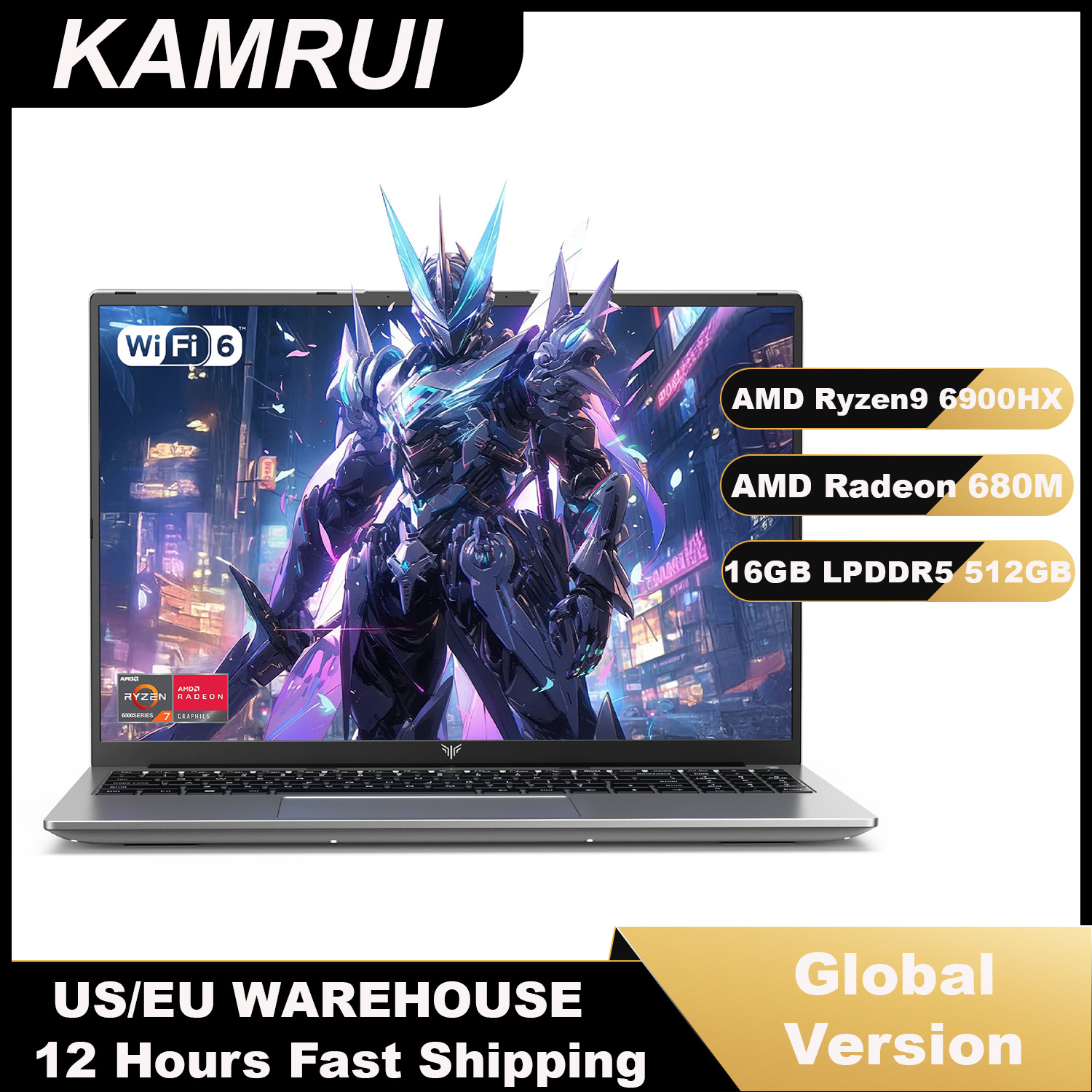 Keyboard Gaming Mac - KAMRUI Laptop de 16 polegadas com