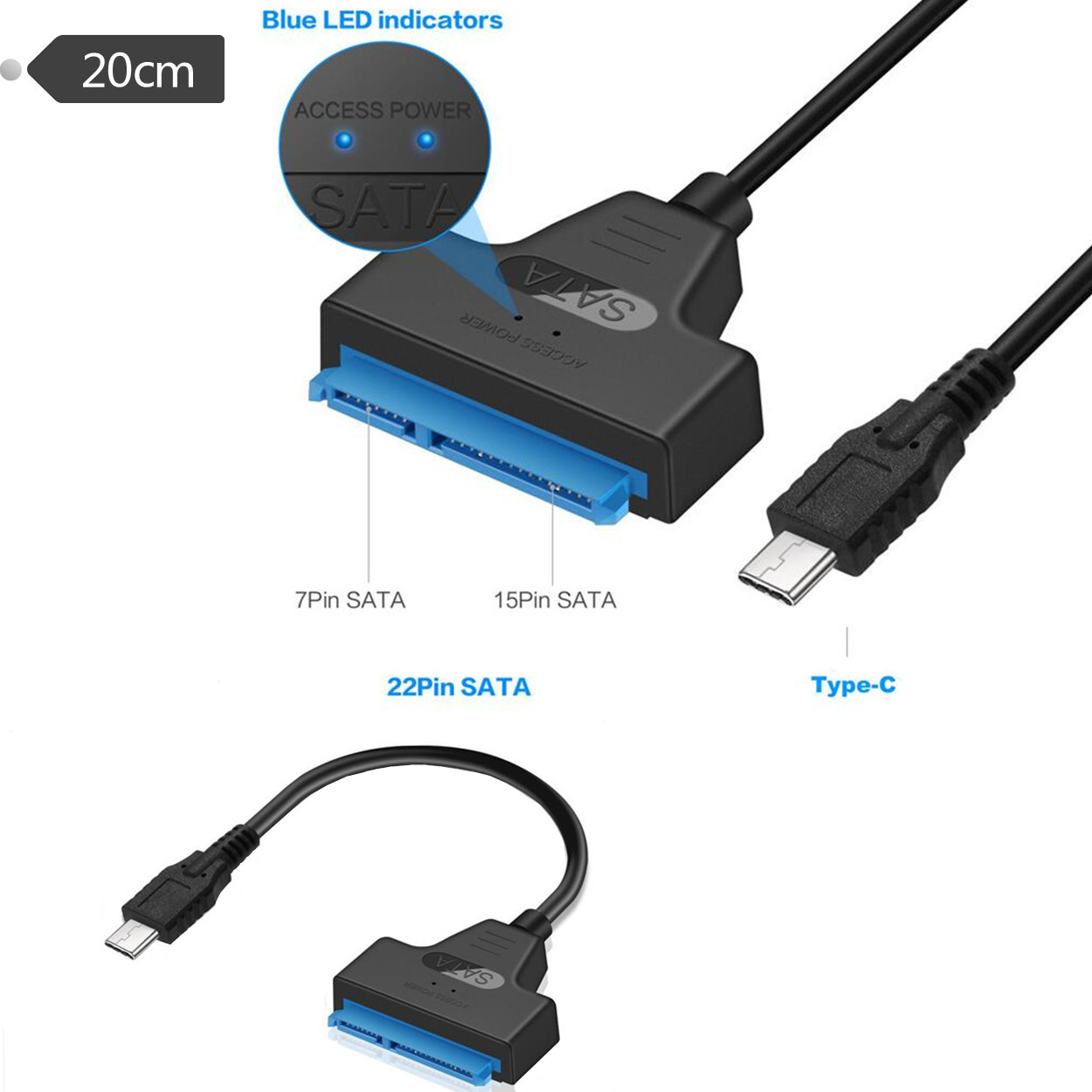 Samsung Ssd Evo 870 - Cabo Adaptador USB 3.1 Tipo C
