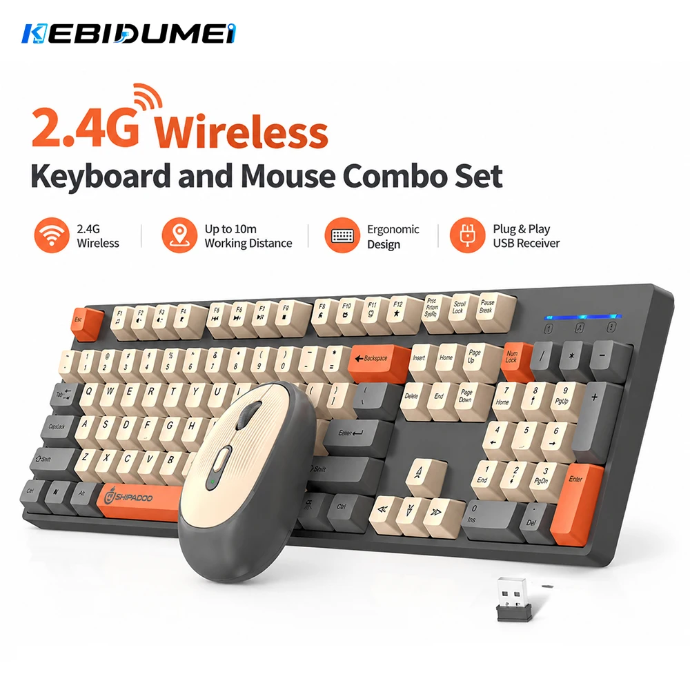 Gaming Keyboard Bundle - Conjunto de teclado e mouse sem