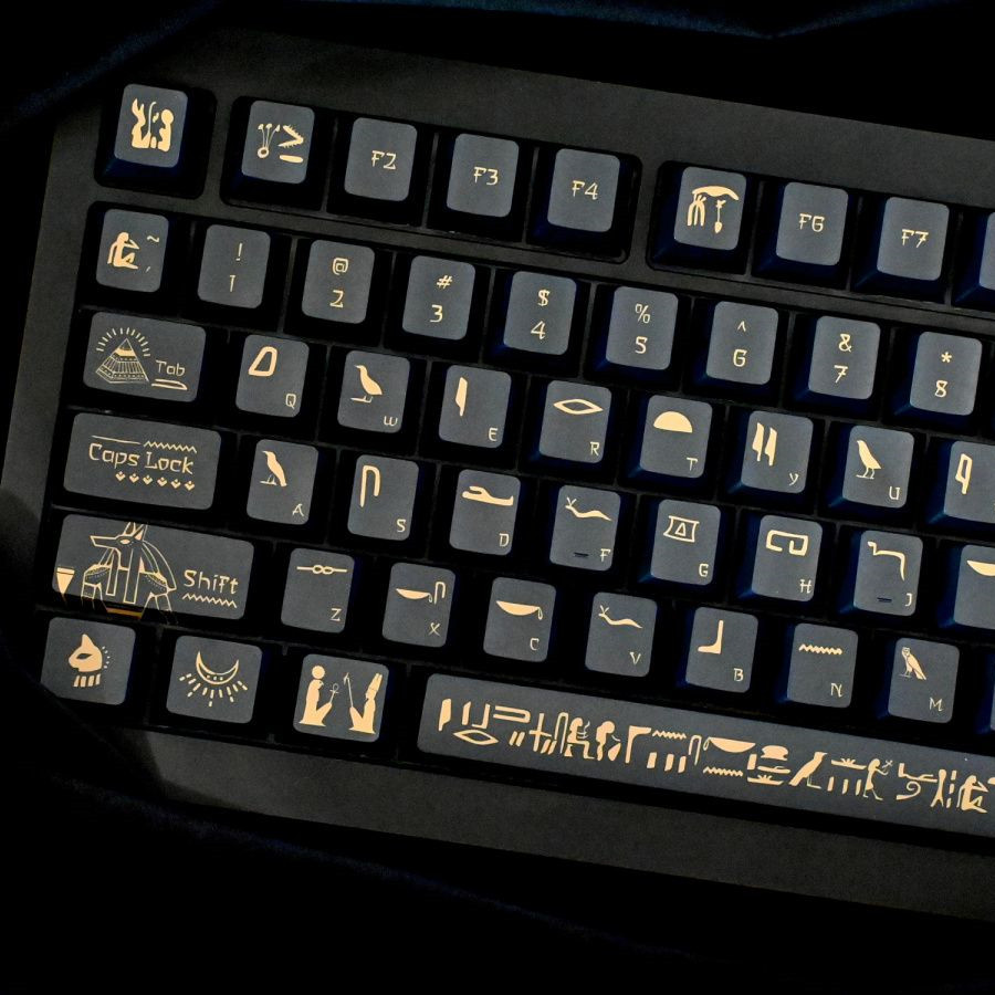 Keyboard Gaming Black - Teclado Mecânico Gaming, Faraó Keycap, Material