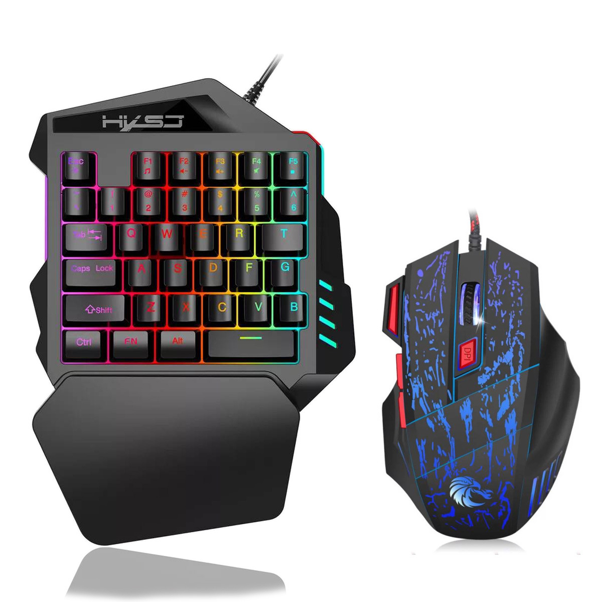Gaming Keyboard Half - Teclado Gamer Compacto e Portátil de