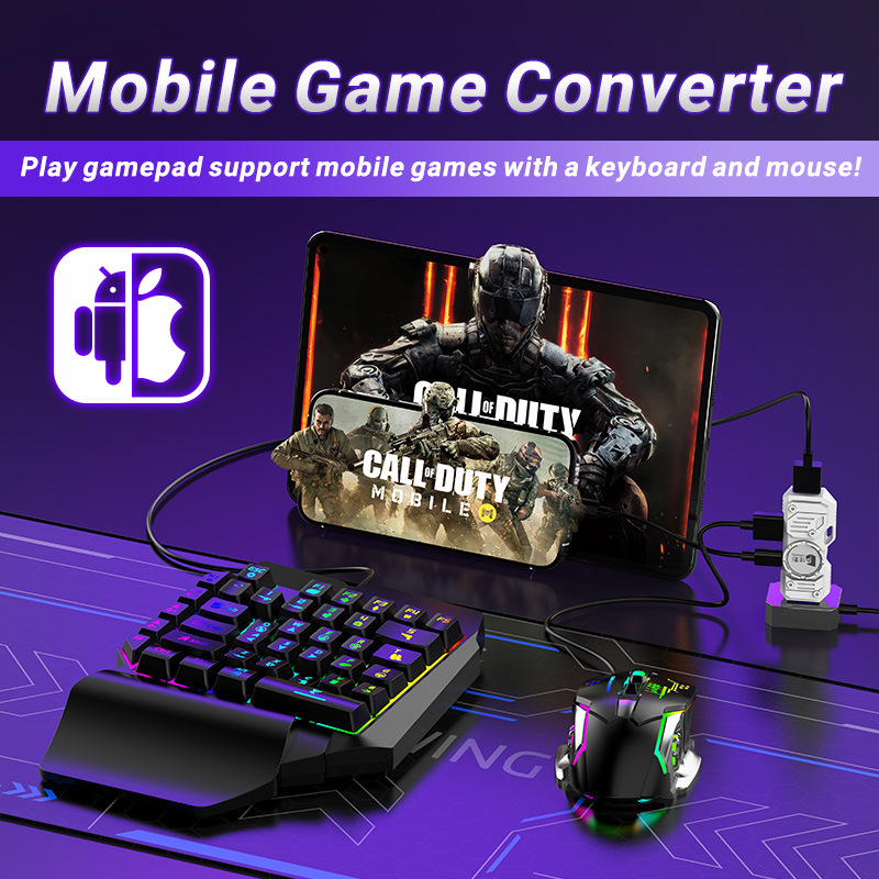 Gaming Keyboard Half - Kit Conversor de Jogos para Celular