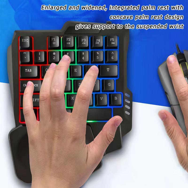 Gaming Keyboard Half - Teclado para jogos de 35 teclas,