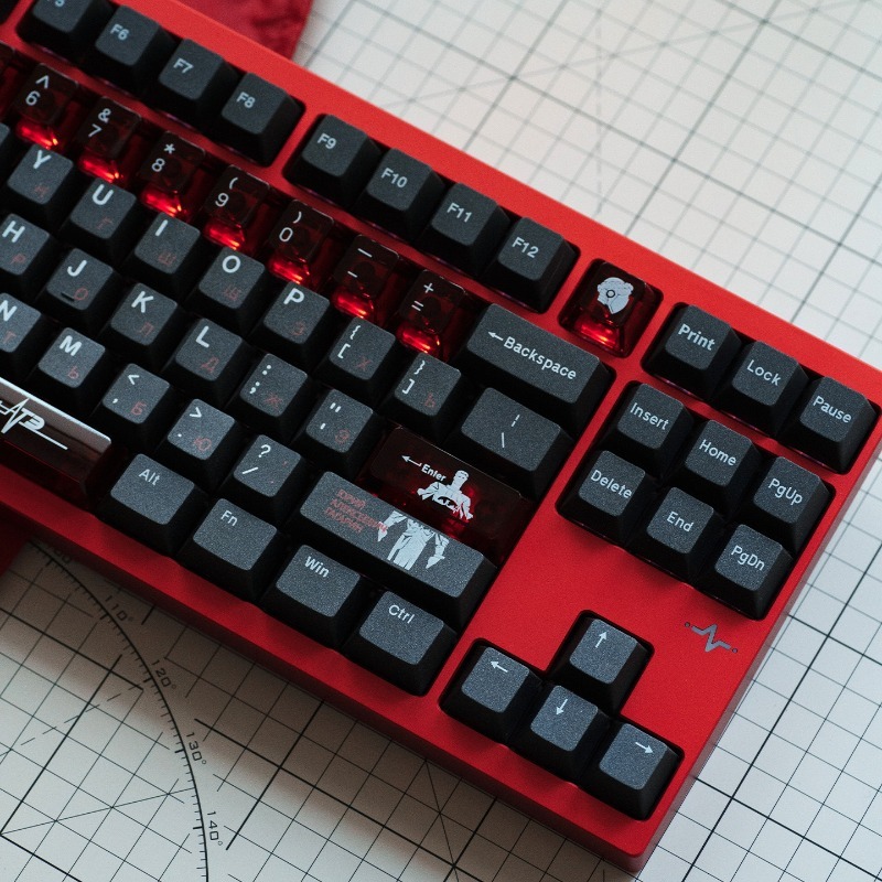 Keyboard Gaming Black - Conjunto de teclas com tema preto