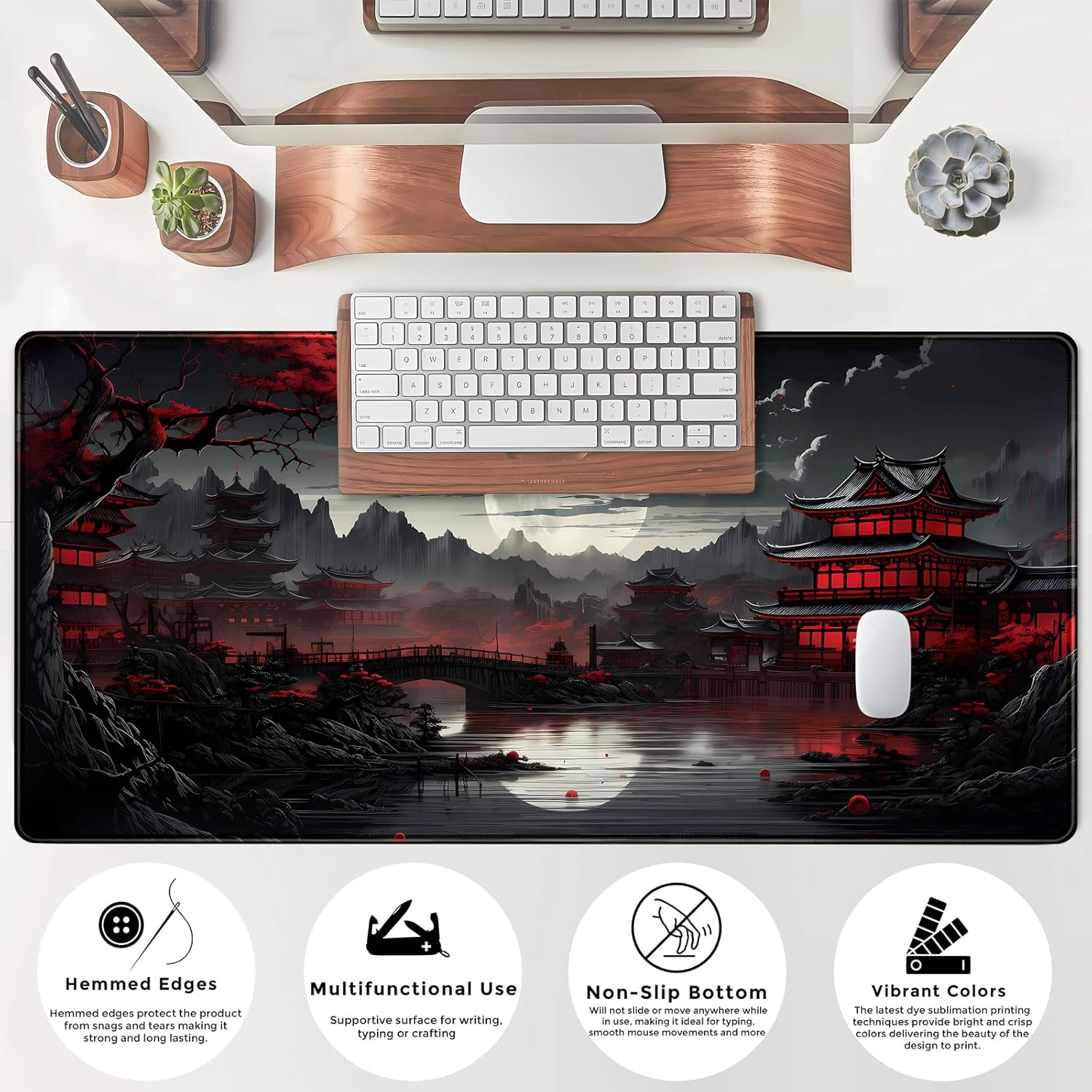 Tapete de mesa japonês riversi - Gaming Keyboard And Mouse Pad avaliação e preço