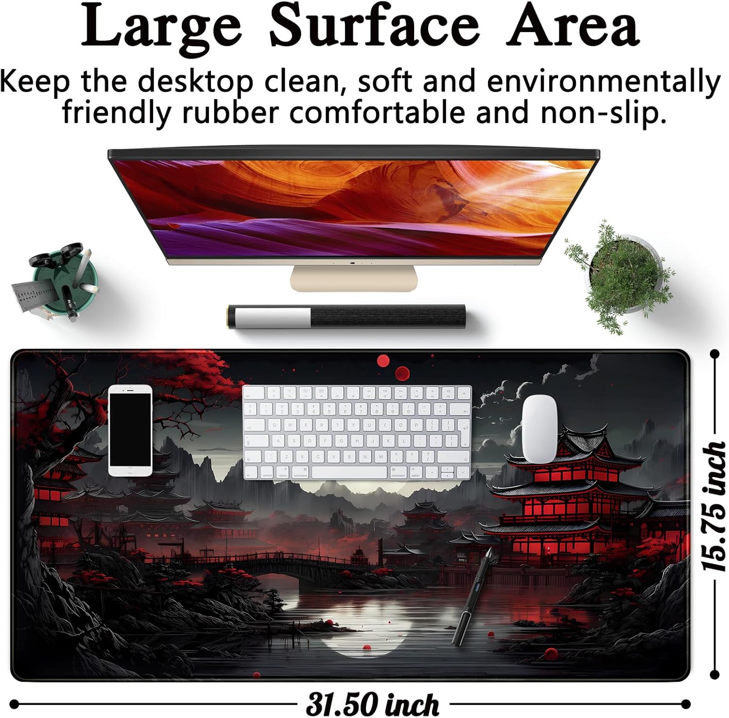 Tapete de mesa japonês riversi - Gaming Keyboard And Mouse Pad avaliação e preço
