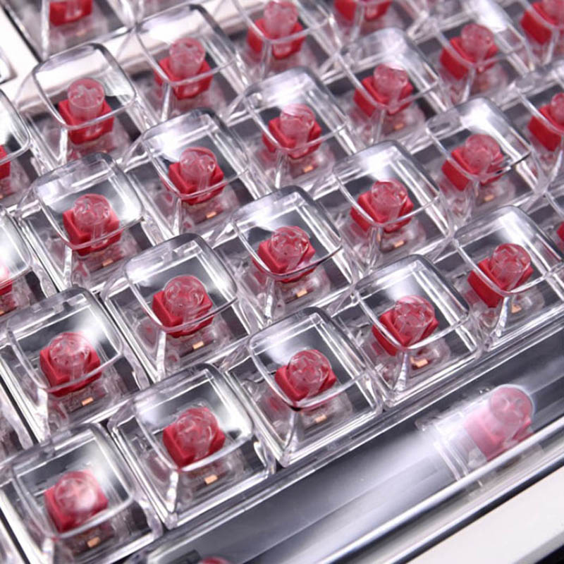 Teclas transparentes de crista - Keyboard Gaming Black avaliação e preço