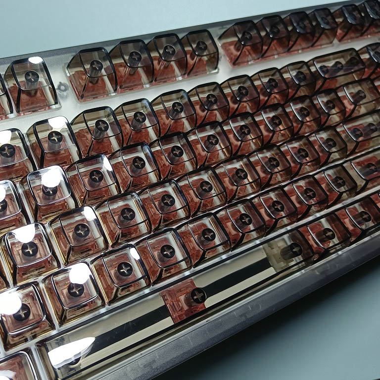 Teclas transparentes de crista - Keyboard Gaming Black avaliação e preço