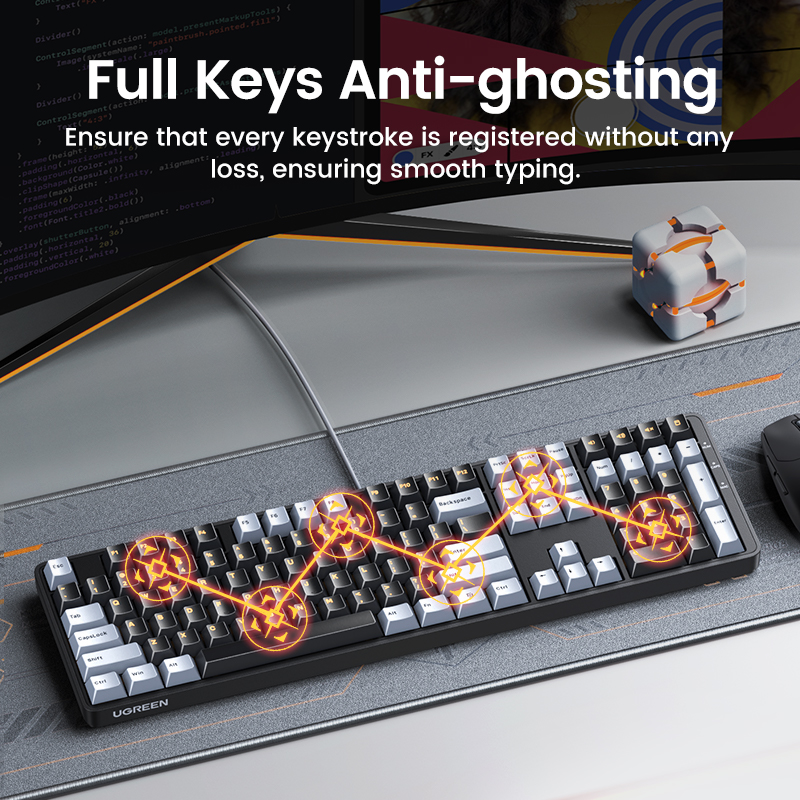 UGREEN-108 PBT Keycaps Teclado - Keyboard Gaming Mac avaliação e preço