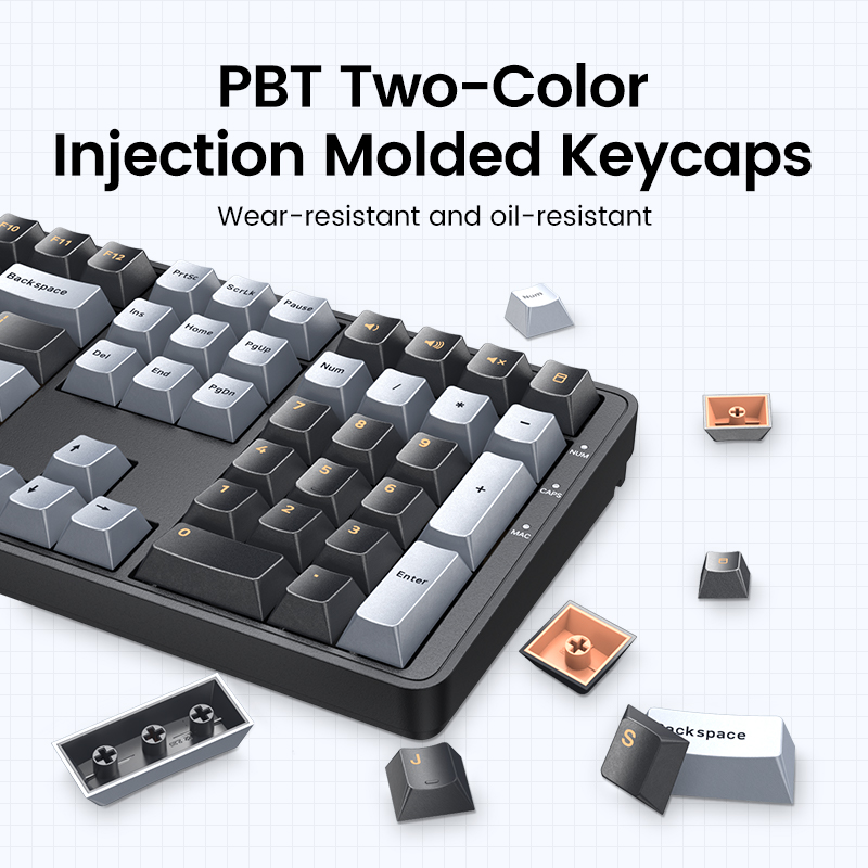 UGREEN-108 PBT Keycaps Teclado - Keyboard Gaming Mac avaliação e preço