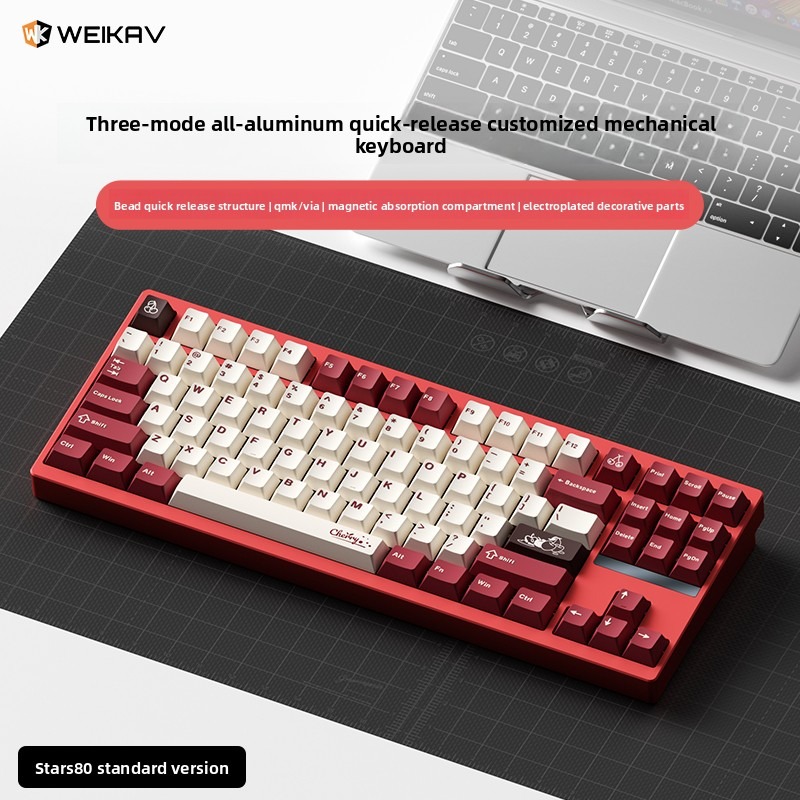 Teclado Mecânico WEIKAV STARS8 - Gaming Keyboard Tkl avaliação e preço