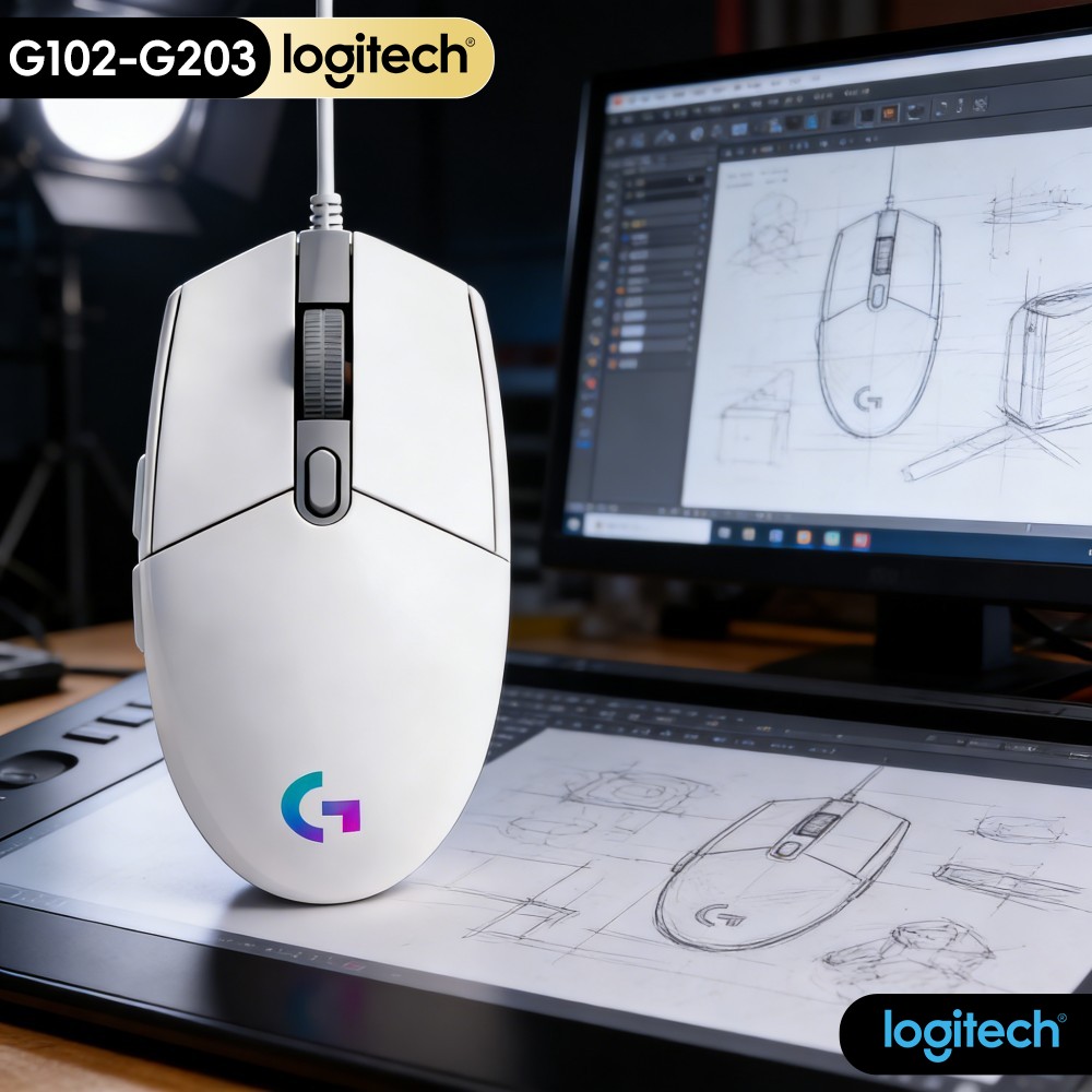 Mouse Original Logitech G203 P - Logitech Mouse G203 avaliação e preço