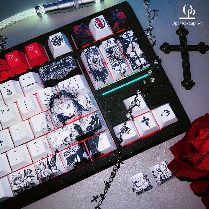 Teclas PBT com tema preto e br - Keyboard Gaming Black avaliação e preço