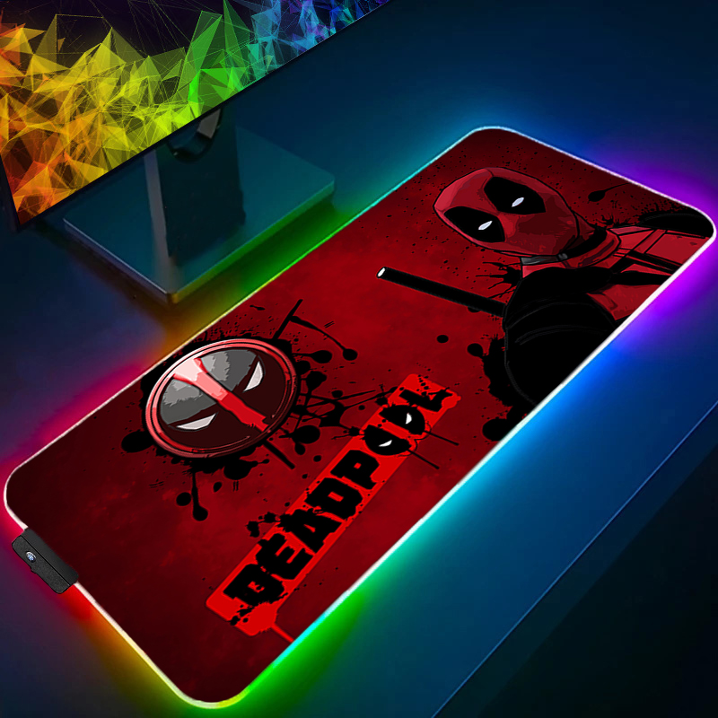 Led mouse pad jogos backlight  - Gaming Keyboard Theme avaliação e preço