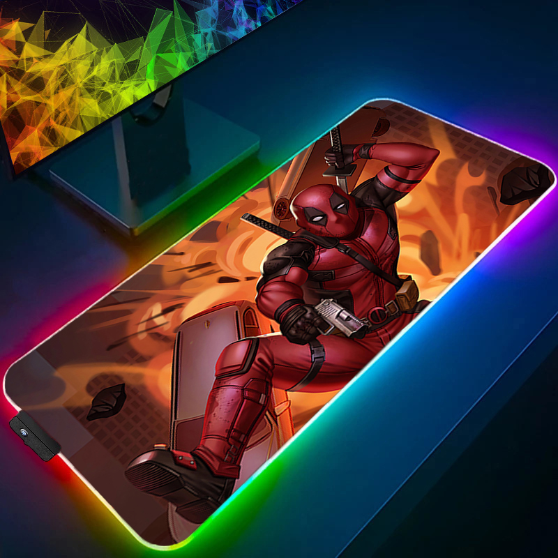 Led mouse pad jogos backlight  - Gaming Keyboard Theme avaliação e preço