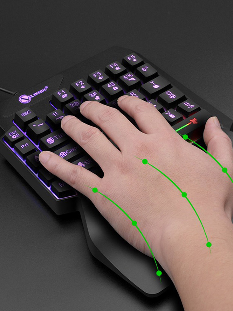 Teclado Mecânico de Jogo com F - Gaming Keyboard Half avaliação e preço