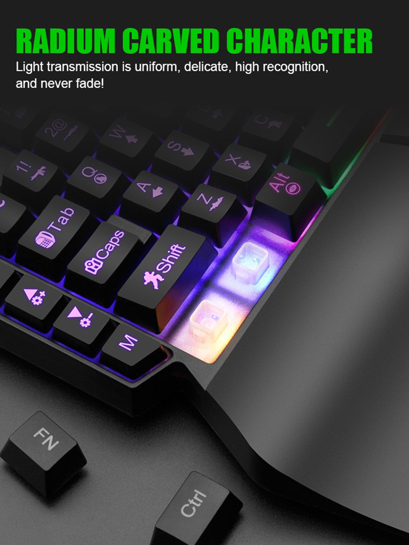 Teclado Mecânico de Jogo com F - Gaming Keyboard Half avaliação e preço