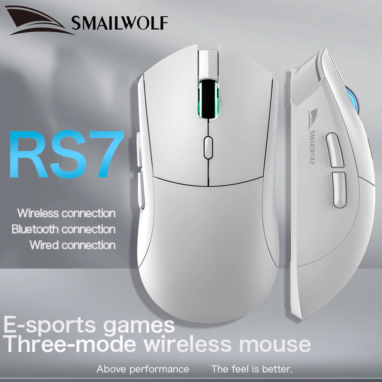 SMAILWOLF RS7 Bluetooth mouse  - Logitech Mouse G203 avaliação e preço