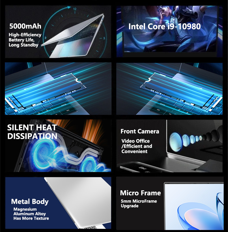 LENOU Laptop Portátil Ultra Fi - Keyboard Gaming Mac avaliação e preço