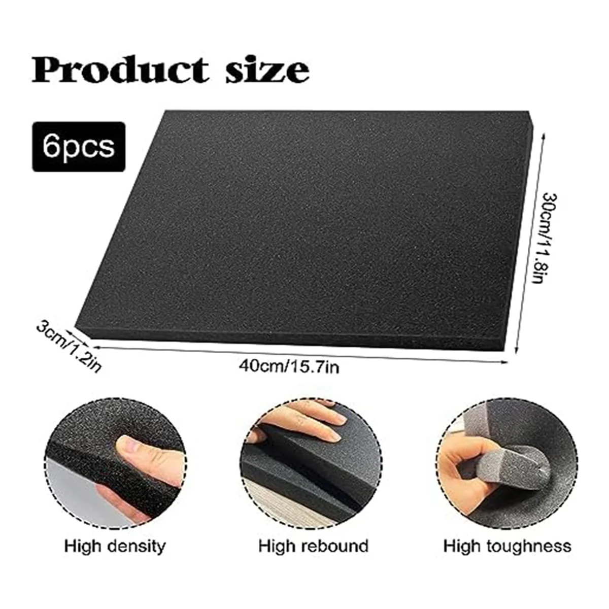 6 PCS Folhas de Espuma de Poli - Polyurethane Foam Sheet avaliação e preço