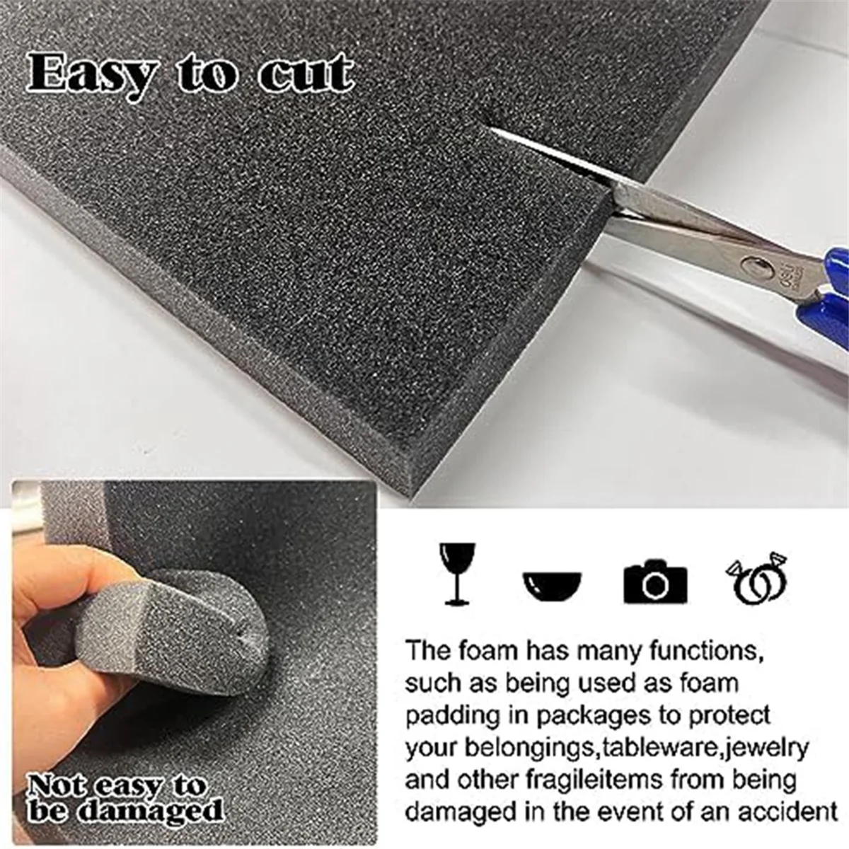 6 PCS Folhas de Espuma de Poli - Polyurethane Foam Sheet avaliação e preço