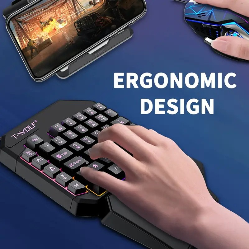 Conversor de Jogos Móveis 2-em - Gaming Keyboard Bundle avaliação e preço