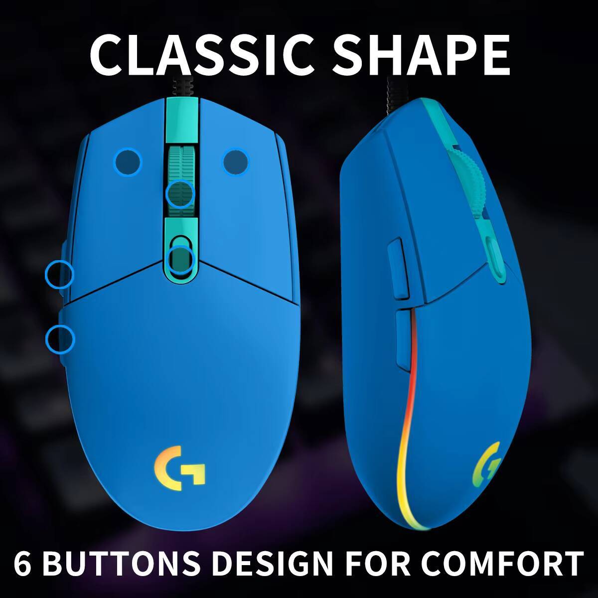 Logitech G203 Gaming Mouse LIG - Logitech Mouse G203 avaliação e preço