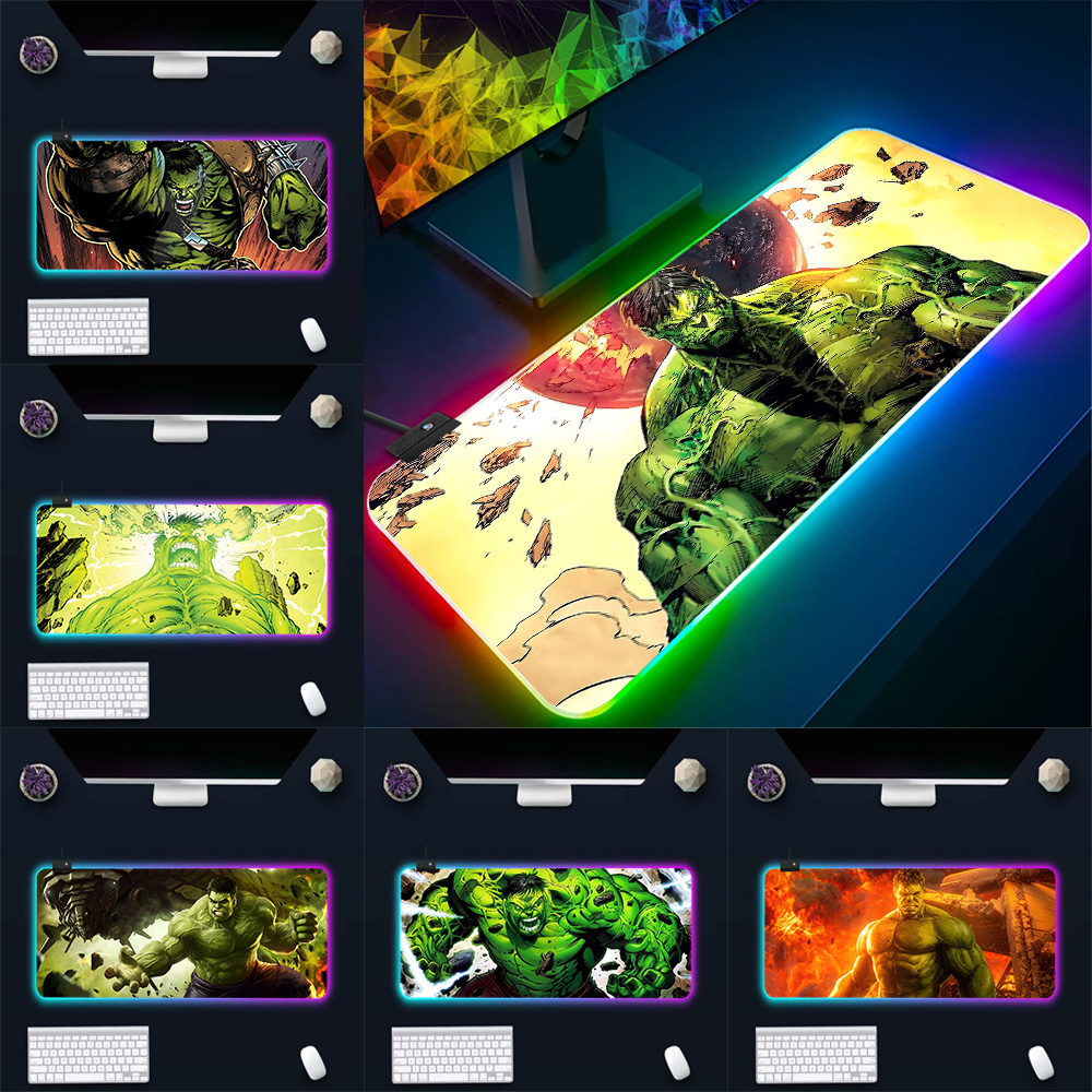 RGB LED Brilhando Mouse Pad pa - Gaming Keyboard Affordable avaliação e preço
