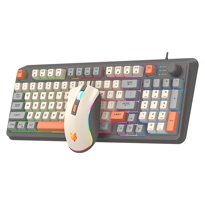 K820 USB com fio jogo teclado  - Gaming Keyboard Bundle avaliação e preço