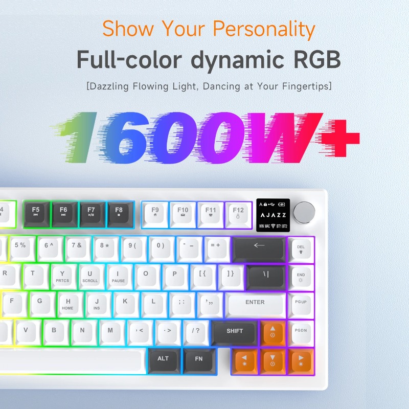 Teclado Tri-Mode AJAZZ AF82 75 - Keyboard Gaming Mac avaliação e preço