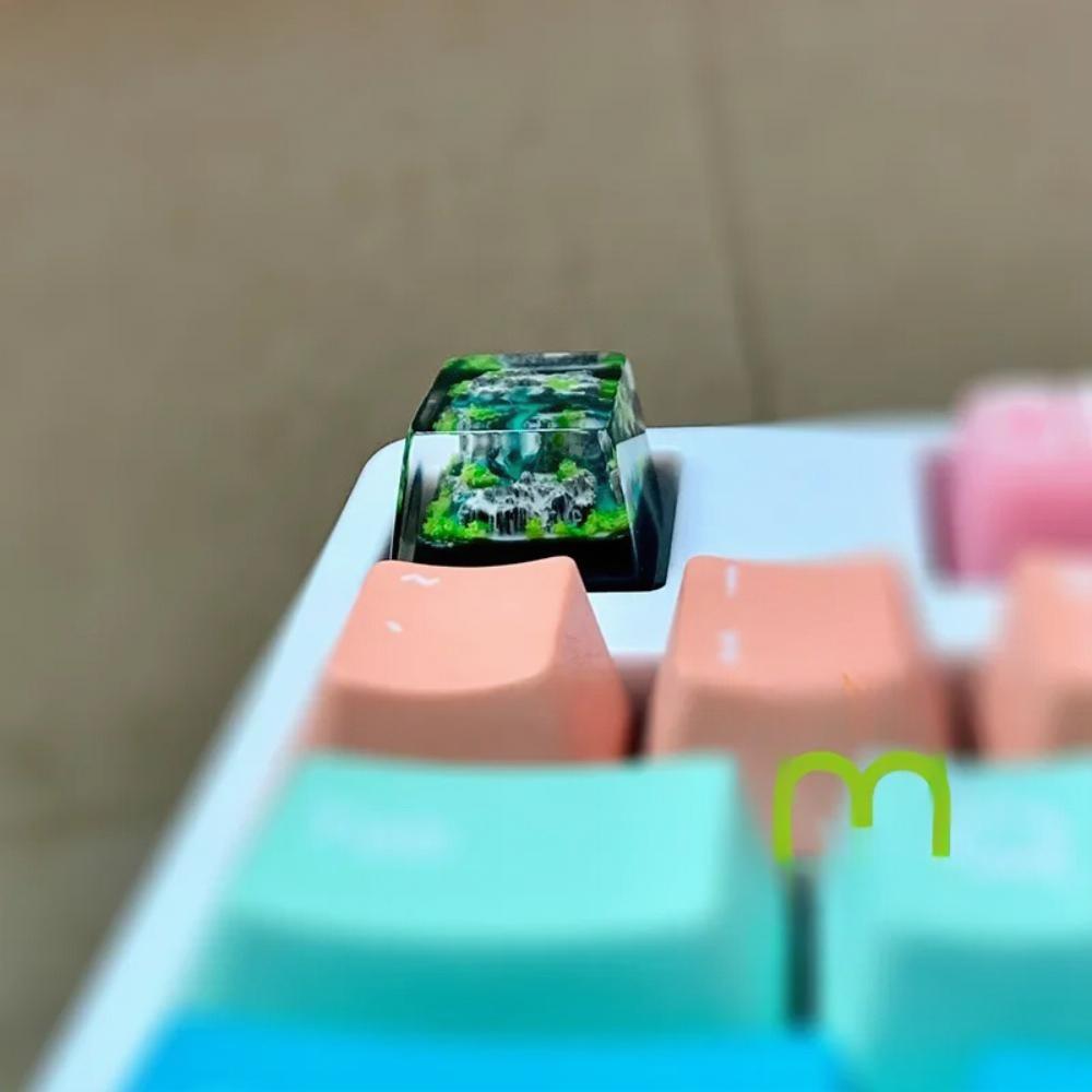 Montanha e mar keycaps resina  - Gaming Keyboard Affordable avaliação e preço