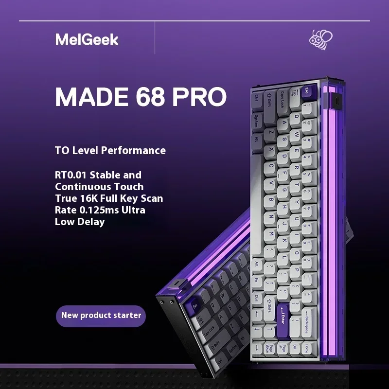 Melgeek MADE68 PRO Teclado com - Keyboard Gaming Mac avaliação e preço