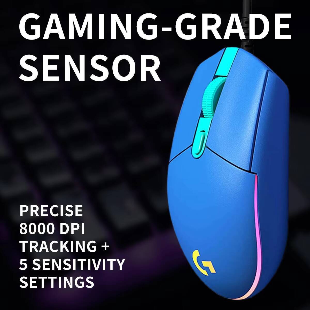 Mouse com Fio Logitech G203 pa - Logitech Mouse G203 avaliação e preço