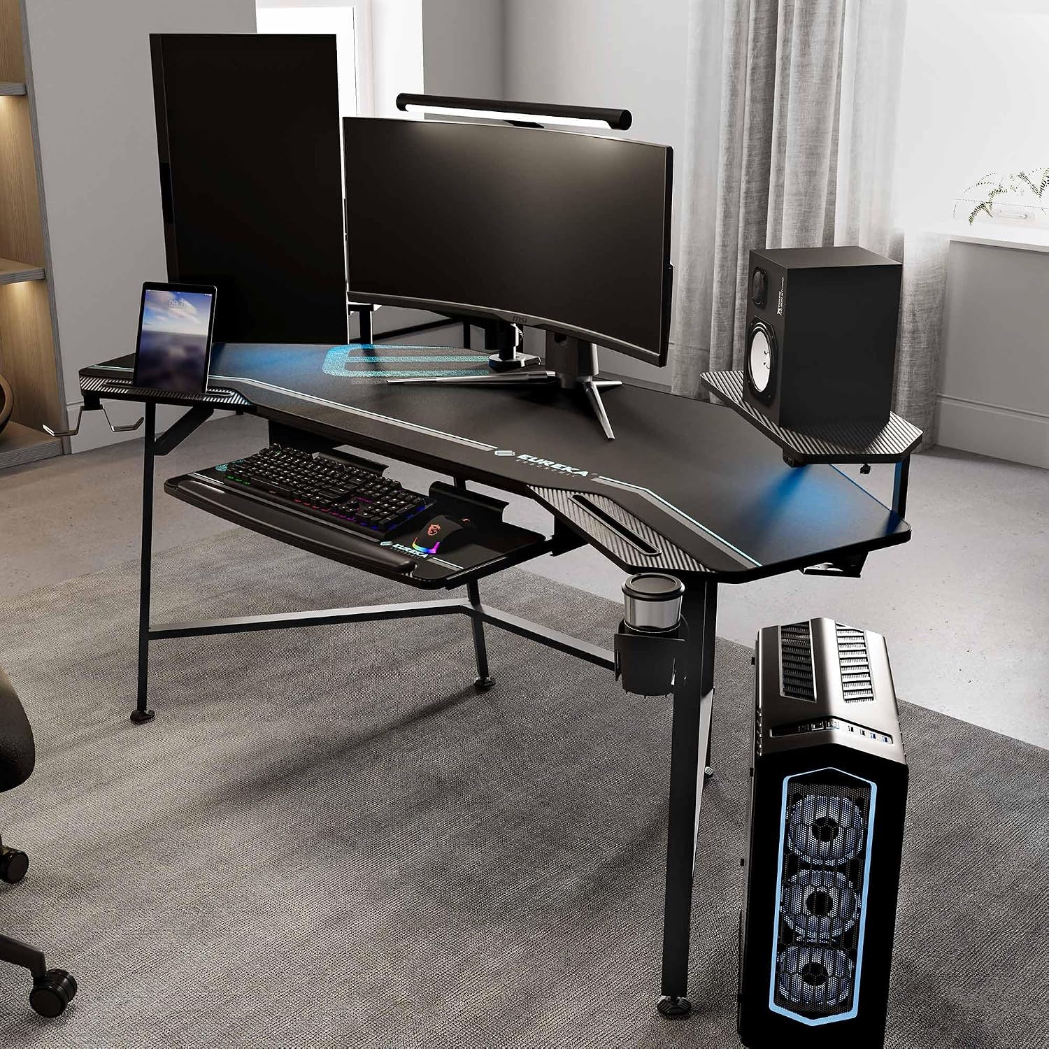 Mesa de Jogos com Bandeja para - Keyboard Gaming Black avaliação e preço